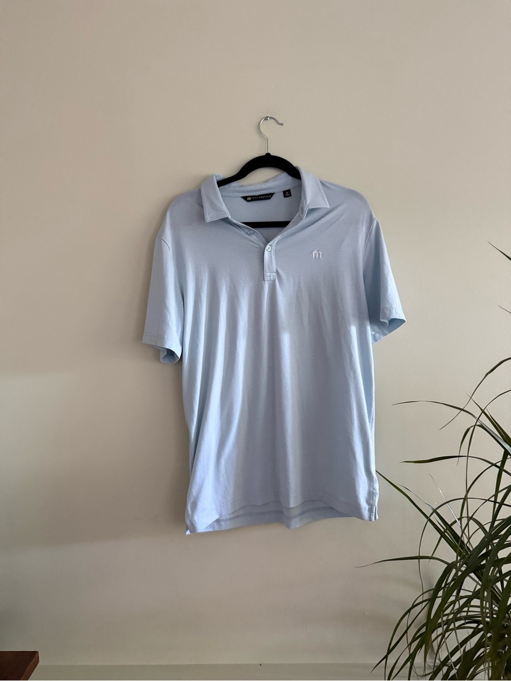 Travis Mathew Light Blue Polo Shirt